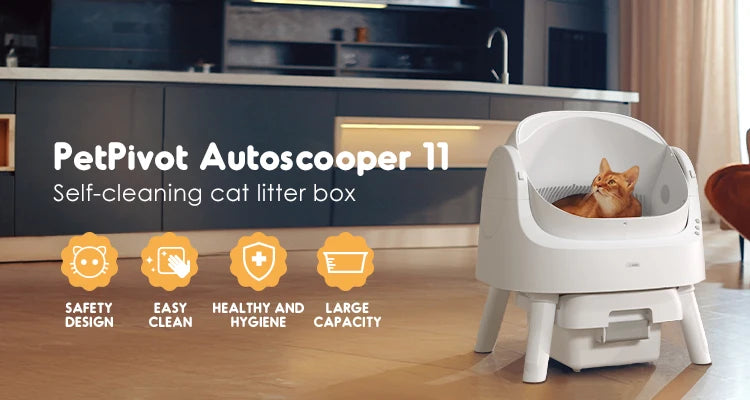 Petpivot Large Space Safety protection Automatic Cat Litter Box