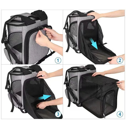 Breathable Pet Cat Carrier Backpack