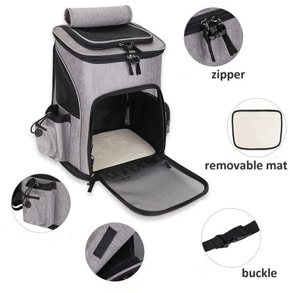 Breathable Pet Cat Carrier Backpack