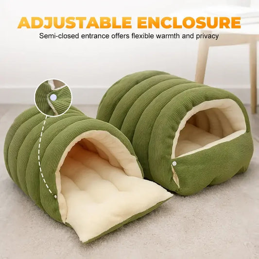 Winter Thermal Plush Cat Bed