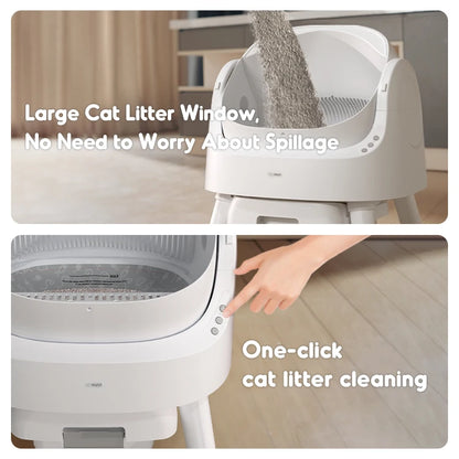 Petpivot Large Space Safety protection Automatic Cat Litter Box